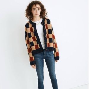 Madewell Checkered Cardigan